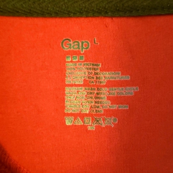 Gap Logo Fleece Large Zip up Pullover Jacket - Picture 5 of 5
